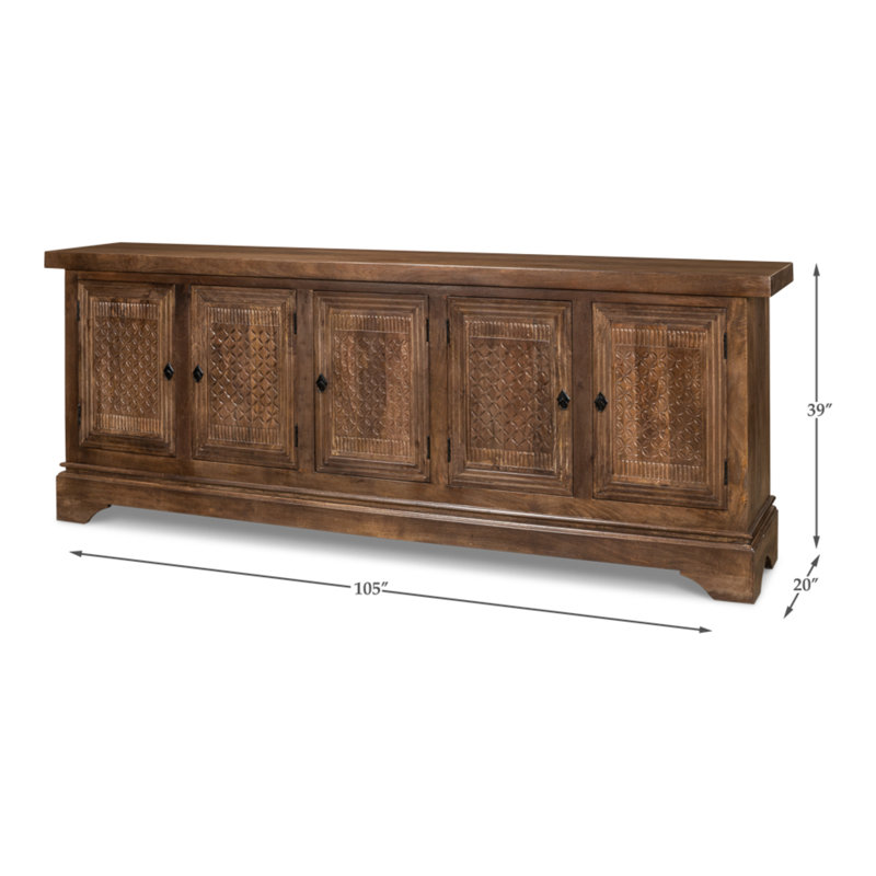 Gentry 105'' W Solid Wood Sideboard