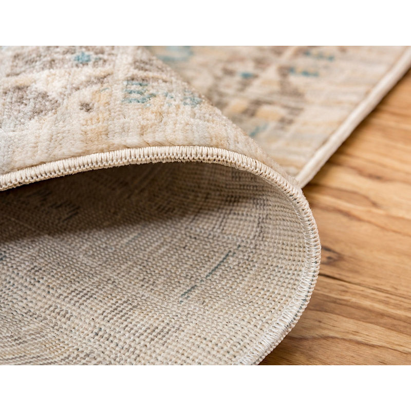 Tapis oriental beige Lyanna, Rectangle 5 pi x 8 pi
