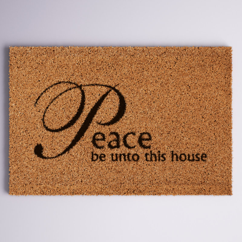 Aleynah Non-Slip Outdoor Doormat, 24" W x 36" L