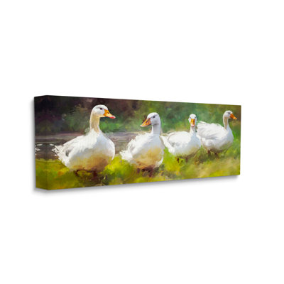 «Ducks By River», peinture par Ziwei Li