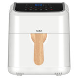 Vonshef Air Fryer 5l - Family Size, 10-in-1, Led Display, Healthy Oil-free Cooking, Nordic Design With Timer - Cream