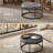 Round Coffee Table, Footstool-1907102463