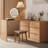 Makeup Vanity with Light mirror,6 drawers