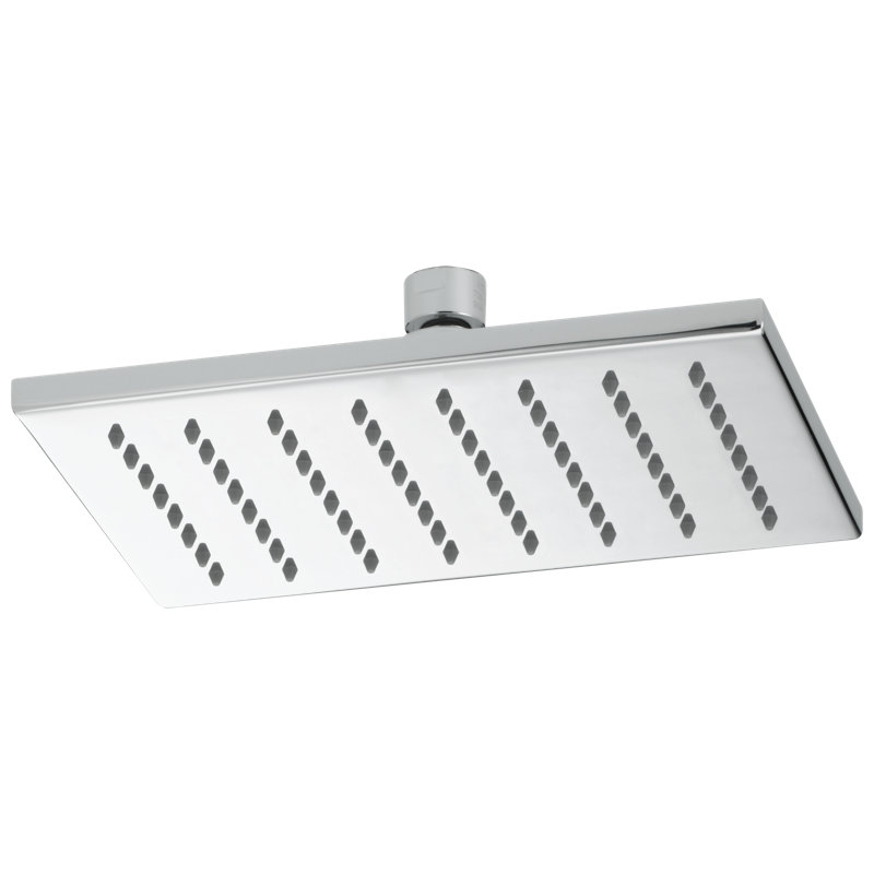 Siderna® Rectangular Raincan Showerhead, Brushed Nickel, 1.75