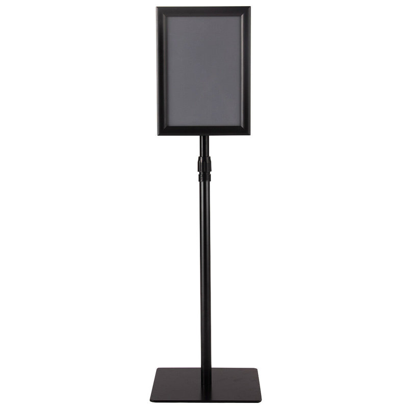 Ekco Information Poster Advertising Stand, Black