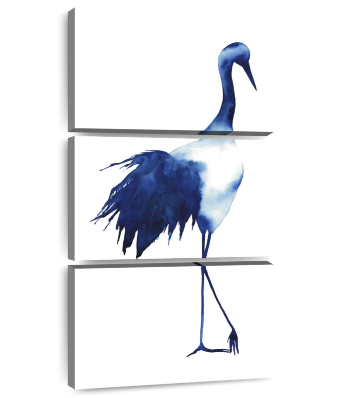 Ink Drop Crane I, 38" H x 18" W