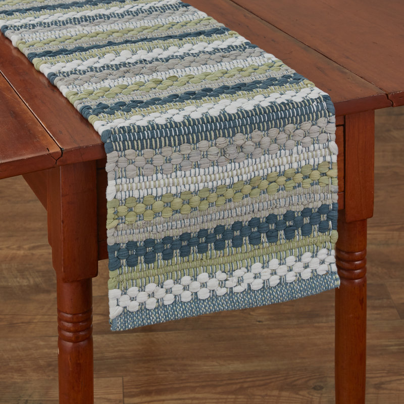 Chemin de table Siaosi, Bleu