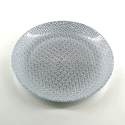 Ocer Gilded Glass Salad Plate Silver