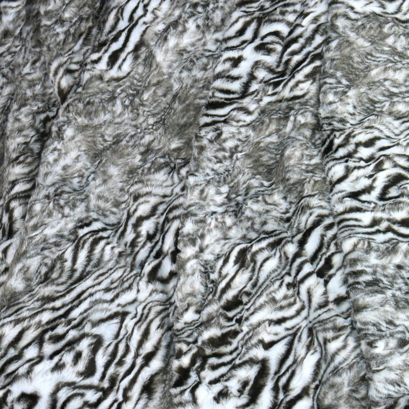 Victoria Gray Faux Fur Reversible Sherpa Throw Blanket