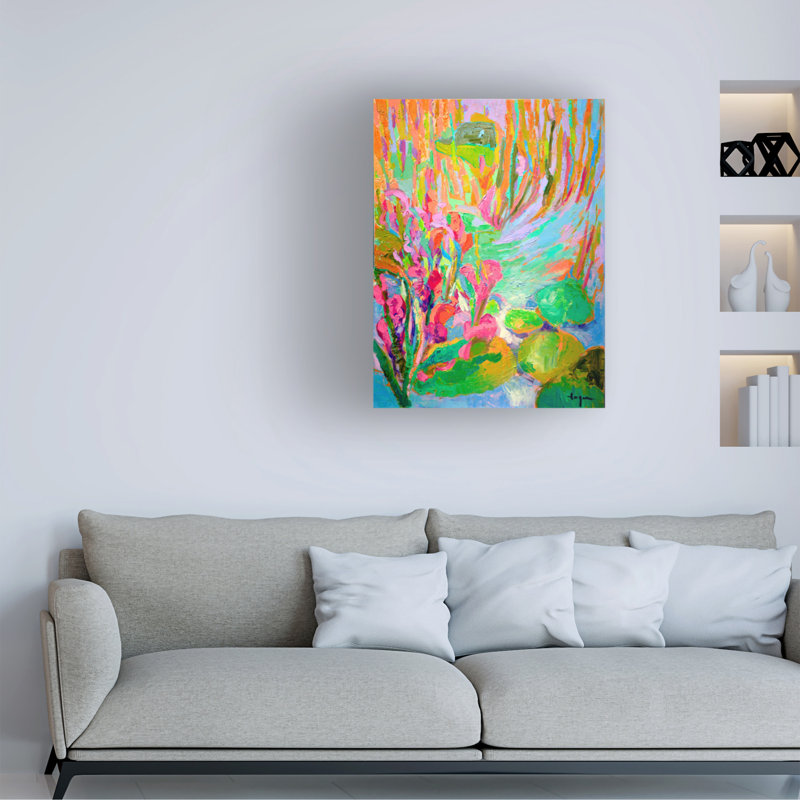 Étang de mon propre sur toile, H 47 po x l 35 po x P 2 po