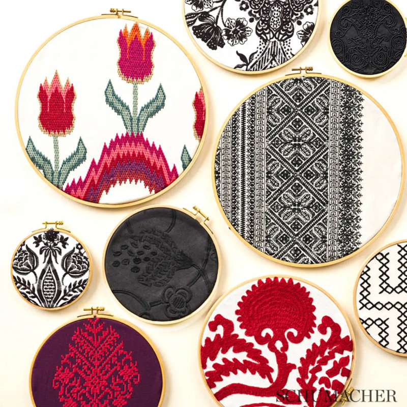 Tissu de broderie Tulip, Bijou