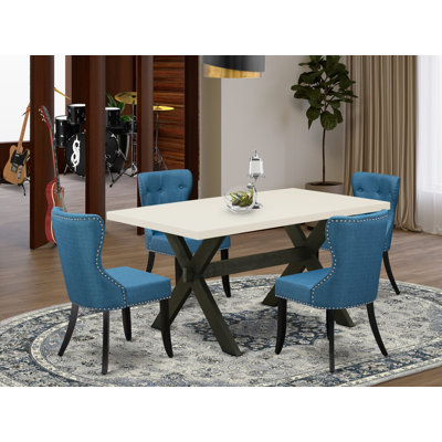 Ensemble de table de salle à manger 7 pièces 7 pièces Modernes