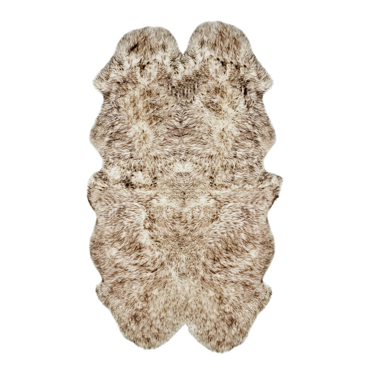 Tapis chocolat en peau de mouton Chatterton