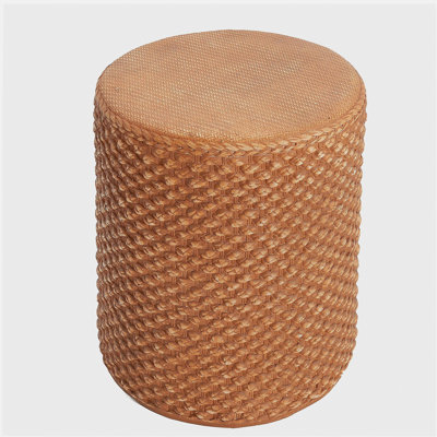 Evie Outdoor Patio Round MGO Side Table, Brown