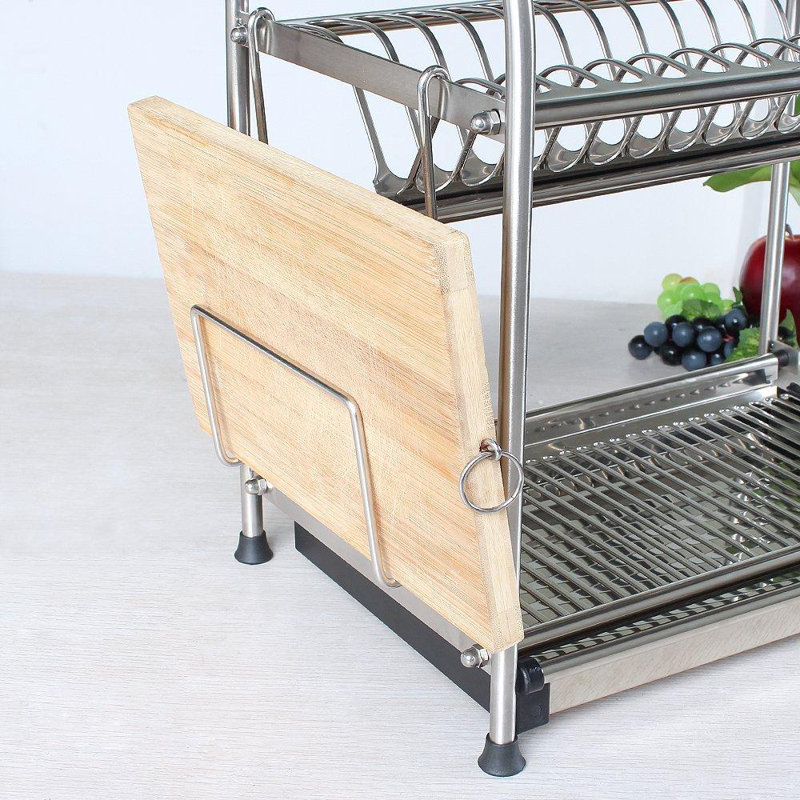 Adjustable Stainless Steel Two Tier Dish Rack