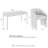 54W Writing Desk And Upholstered Barrel Office Chair Set For Home Office