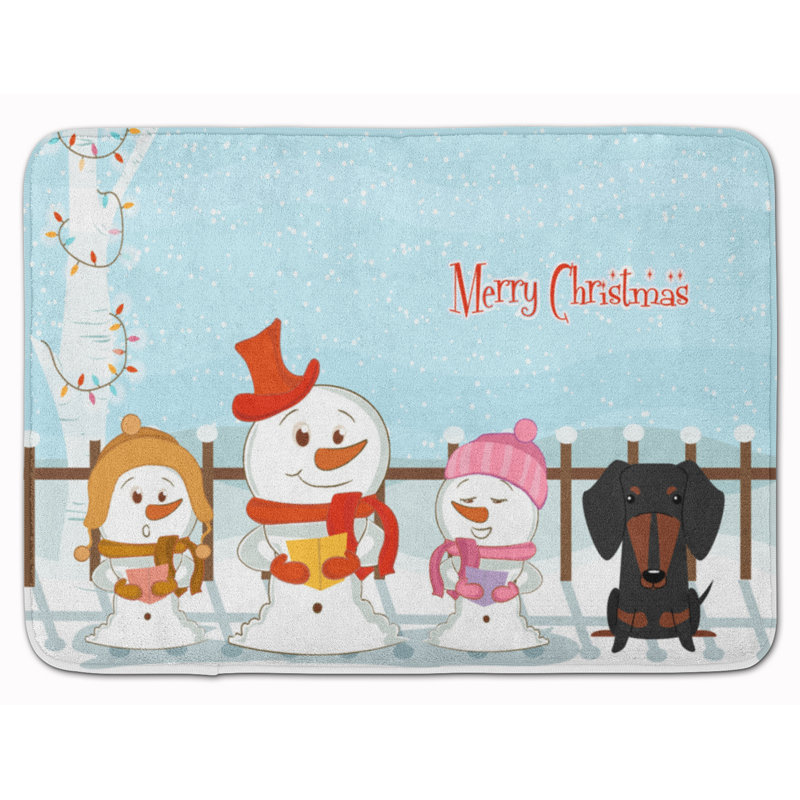 Tapis pour salle de bain Christmas, Noir / brun clair