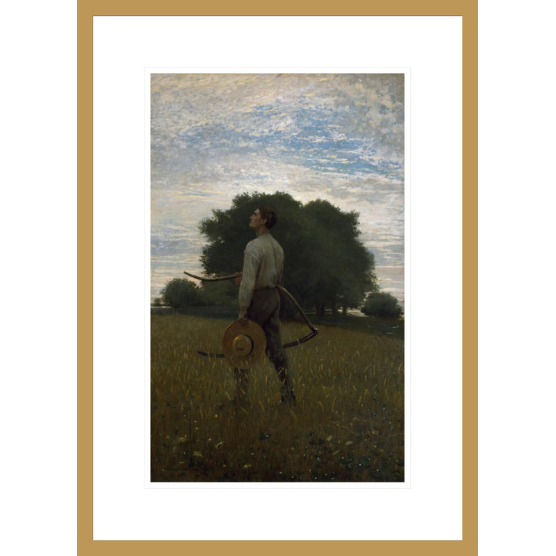 «Song of the Lark» par Winslow Homer - impression giclée encadrée, H 21,75 po x l 15,7 po
