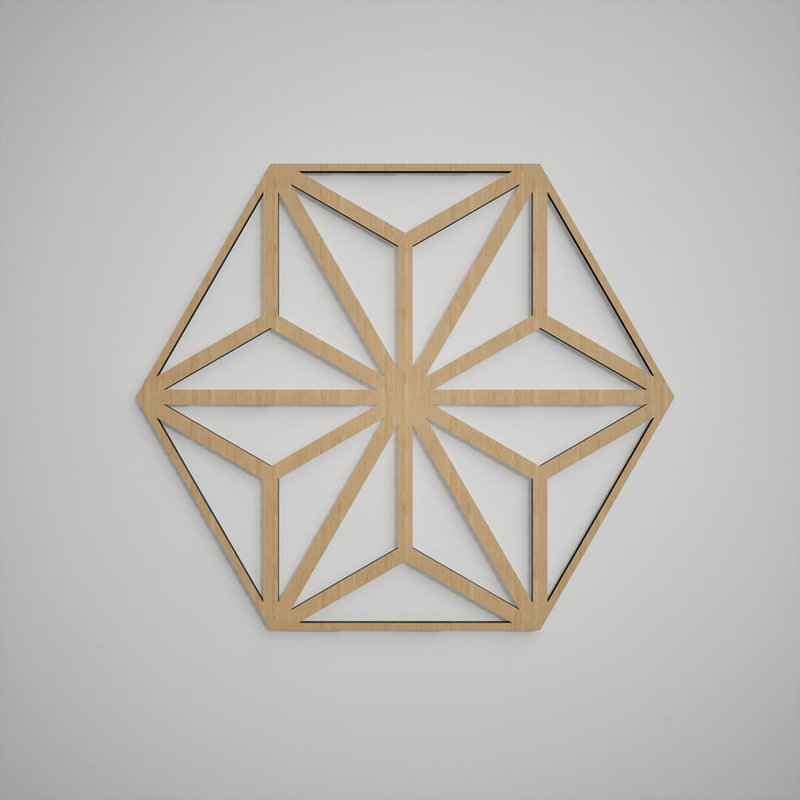 Panneaux muraux décoratifs en bois Hampton, grand, l 23 3/8 po x H 27 po x T 3/8 po, chêne blanc