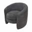 Chaise d'appoint rembourrée à dossier courbé