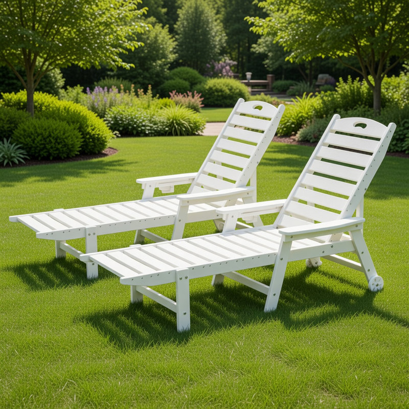 Chaise longue en Hdpe toutes saisons