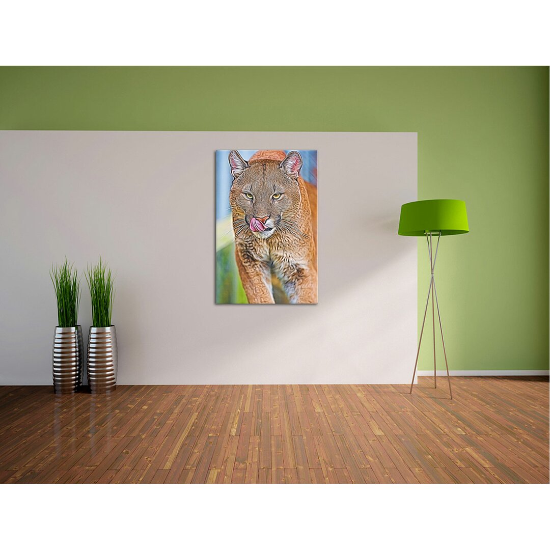 Leinwandbild Anmutiger Puma