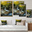 «Beautiful Summer Forest Waterfall II», œuvre d'art traditionnelle sur toile-657372363-657372342