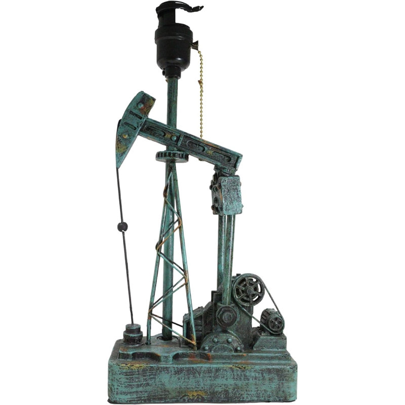 Lampe de table Rustic Western Nodding Donkey Pumpjack Oil Derrick Rig