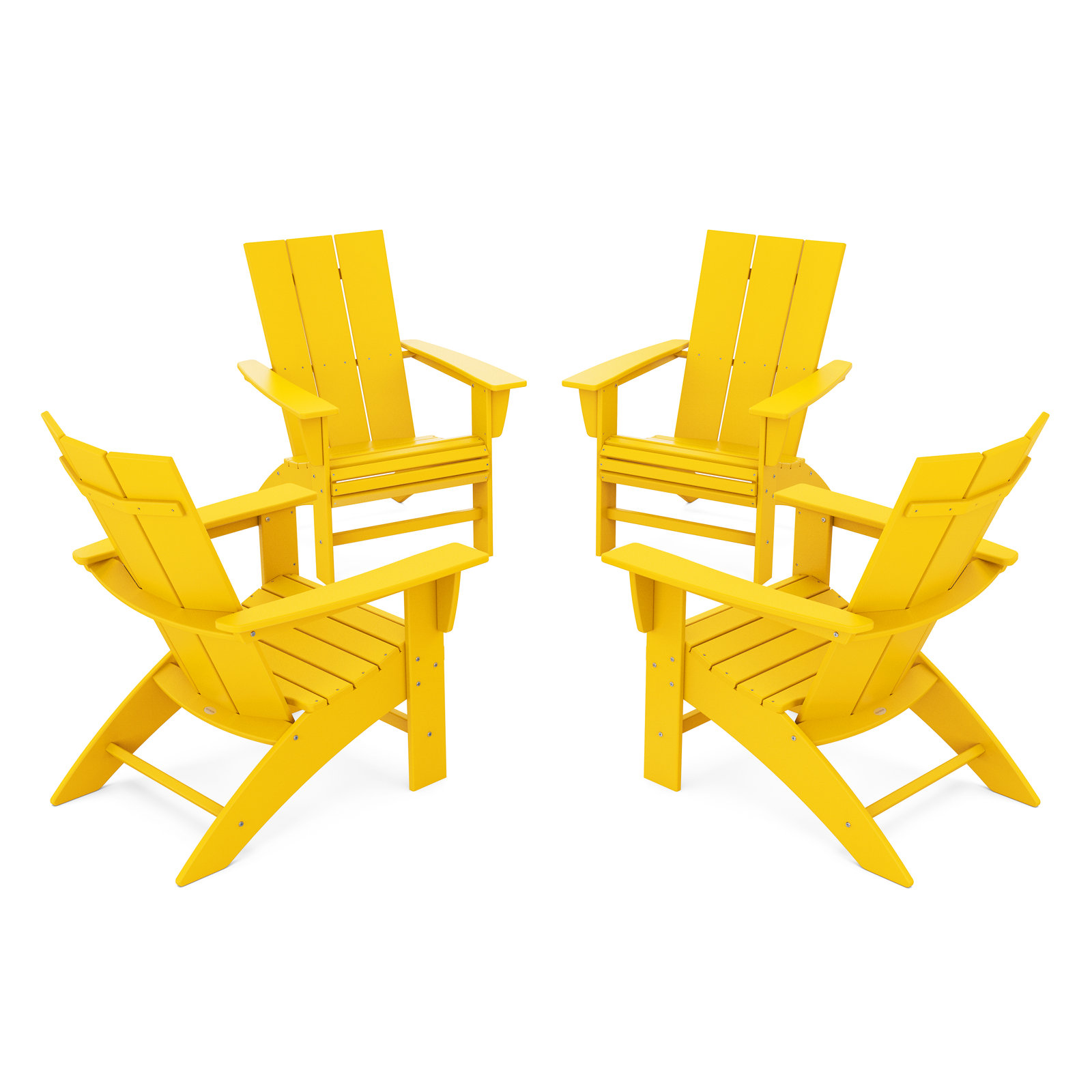 POLYWOOD® Modern Adirondack Chair, Lemon
