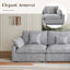 Canapé modulaire rembourré avec repose-pieds-110374991-110374986