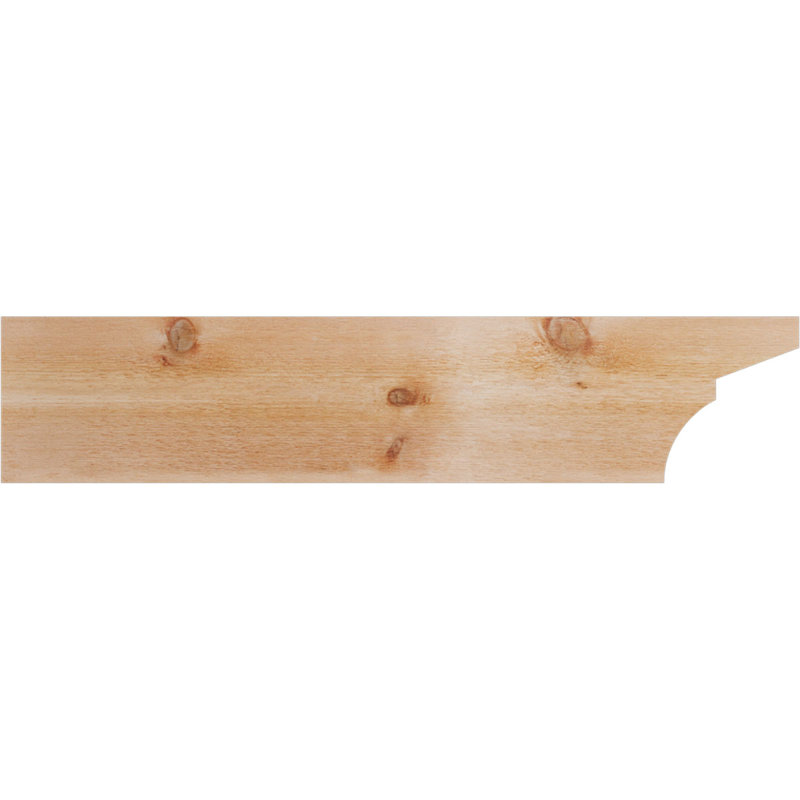 Monterey Rough Sawn Rafter Tail, Western Red Cedar, 10" H x 48" W x 4" D
