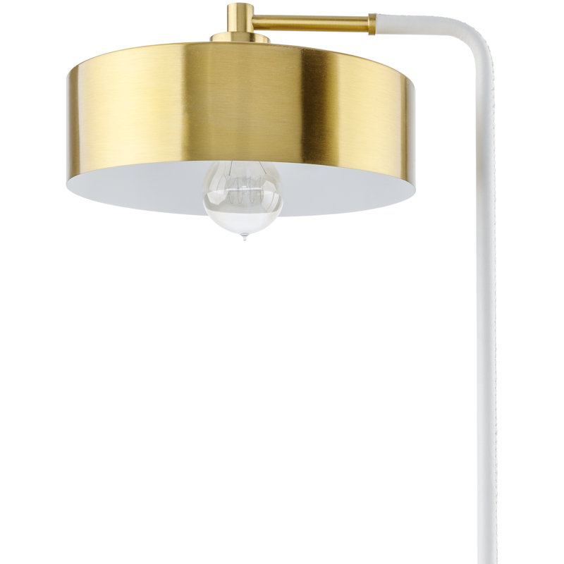 Hiltonia Iron Novelty Lamp, Gold/White