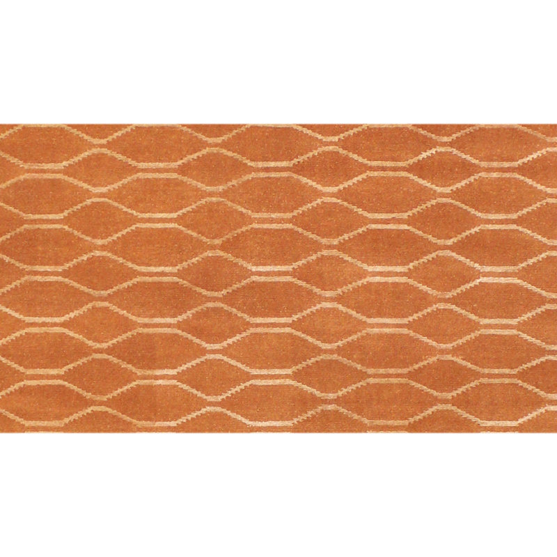 Hand Knotted Area Rug in Chili, Rectangle 6' x 9'