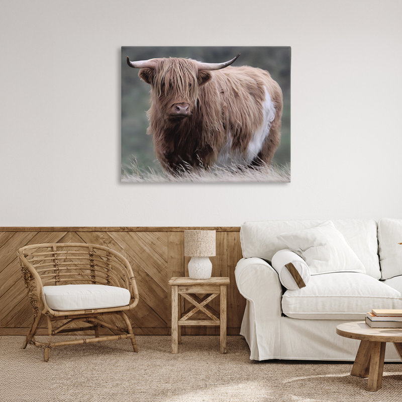 «Wandering Harry Highland», toile par Marcus Prime, H 30 po x l 40 po
