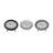 Modern & Contemporary Analog Metal Quartz Movement / Crystal Tabletop Clock in Black/White