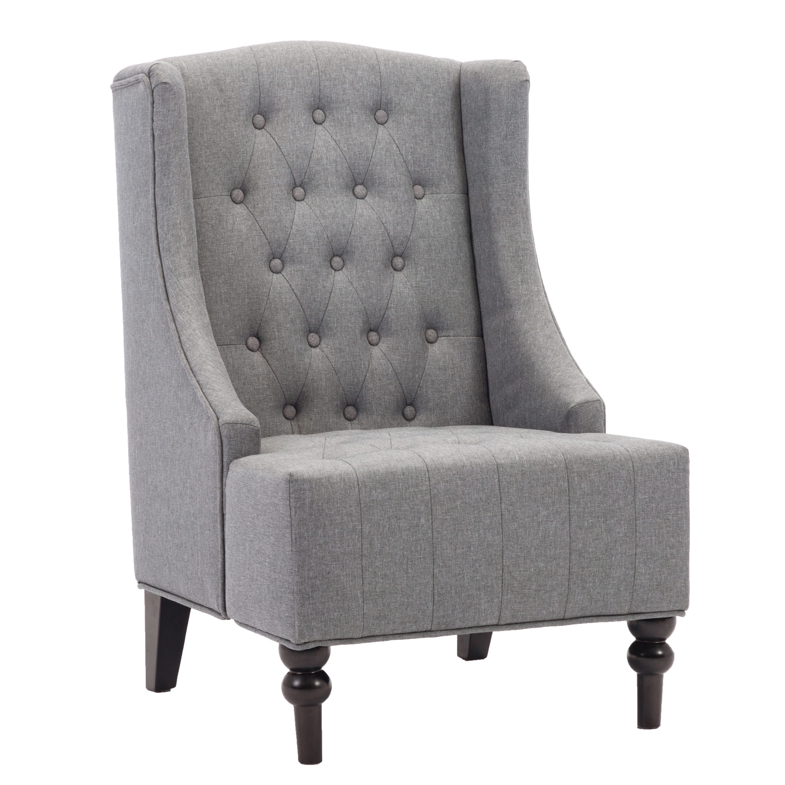 Ebern Designs Modern Living Room Button Tufted Wingback Accent Chair ...