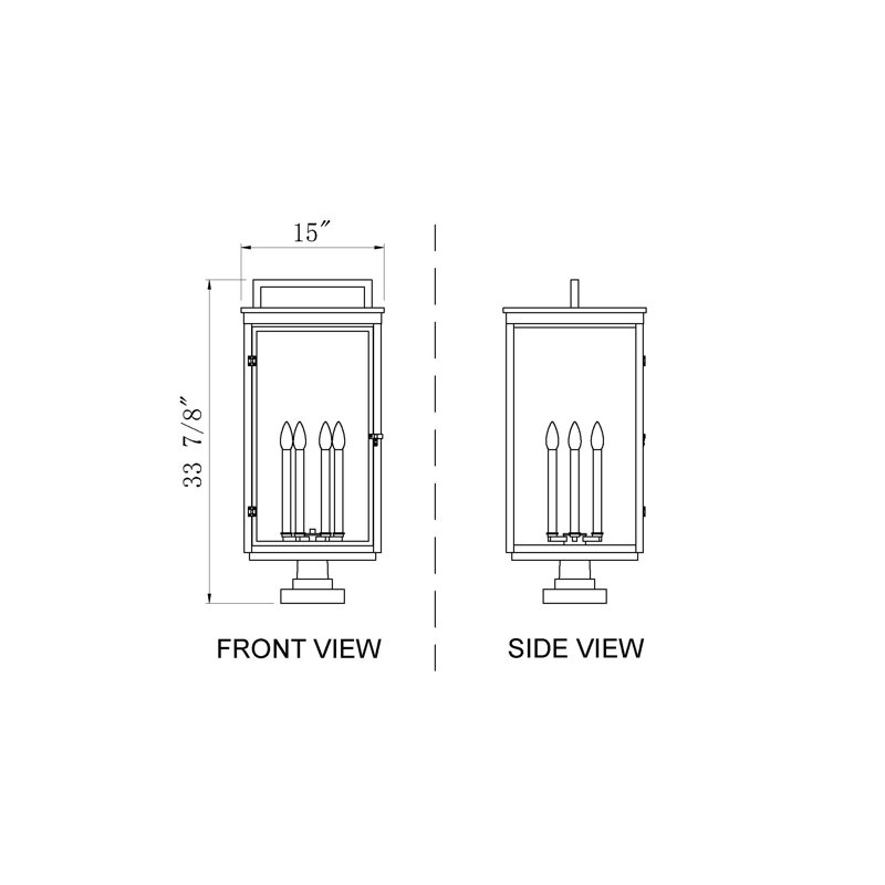 Luminaire d'extérieur 6 lumières Stephan