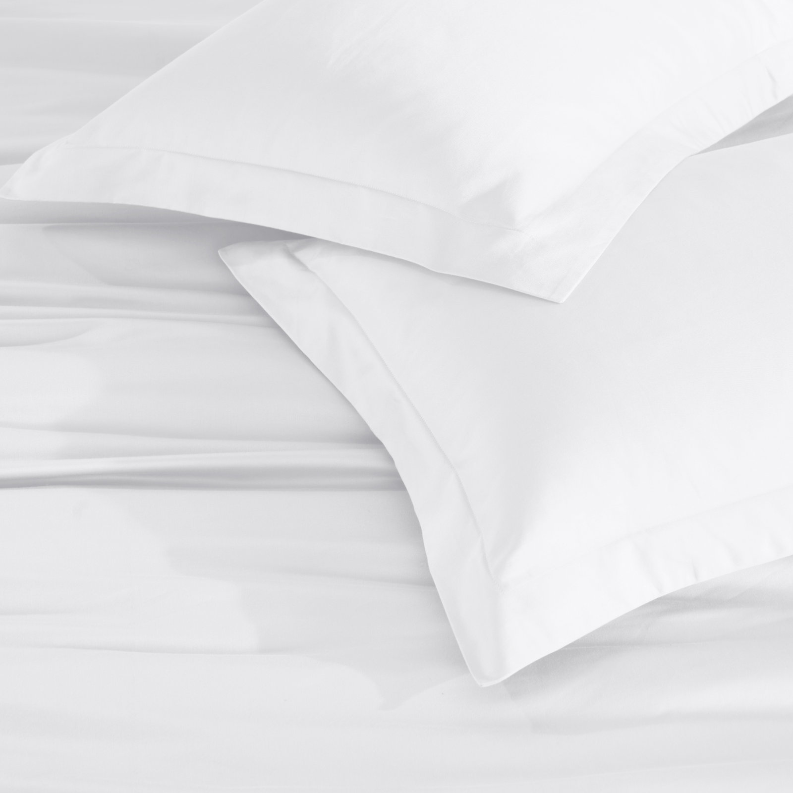 Egyptian Cotton Duvet Cover Set, White, King/California King Duvet Cover + 2 King Shams