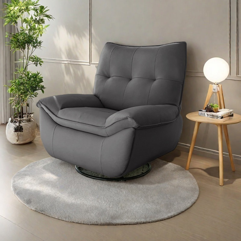 Fauteuil inclinable moderne, minimaliste et ergonomique, Gris foncé