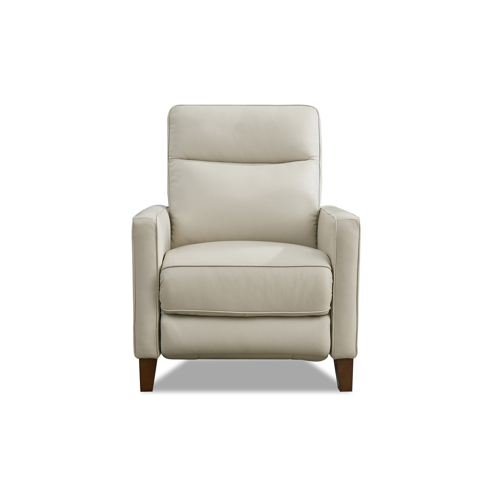 Tatum Top Grain Leather Power Recliner, Vanilla Genuine Leather