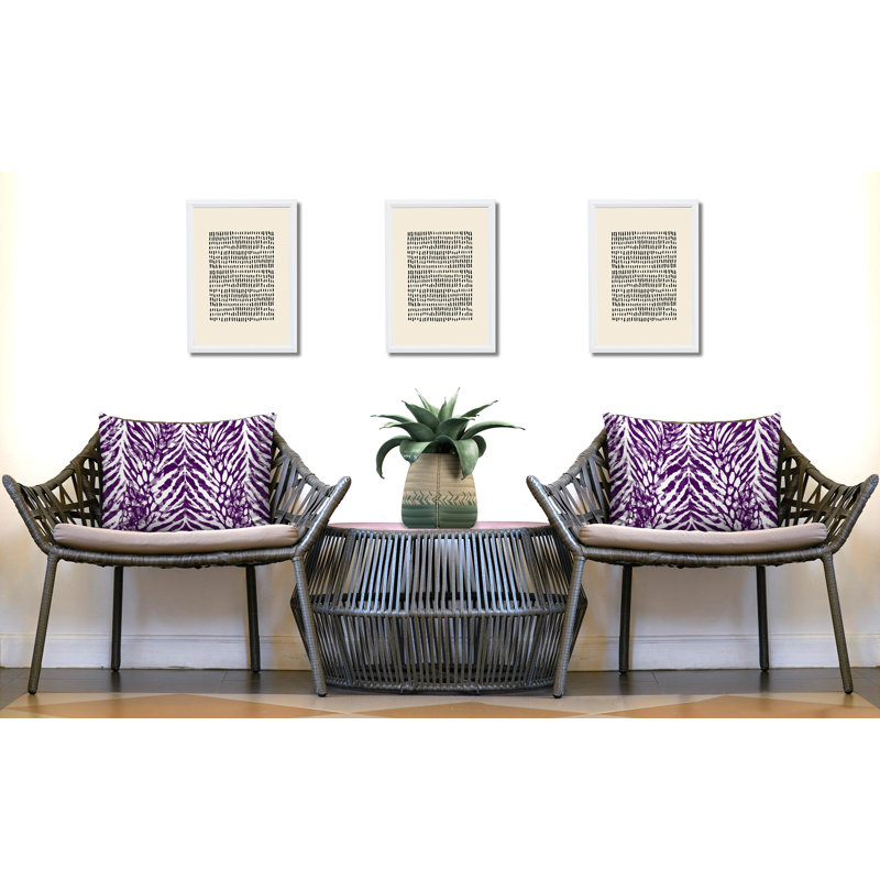 Oreiller réversible intérieur / extérieur Gorgi, 20x14, Purple
