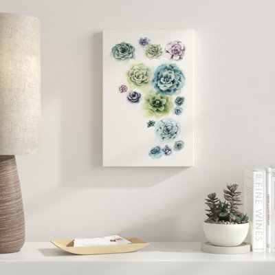«Succulent Cluster I», peinture sur toile
