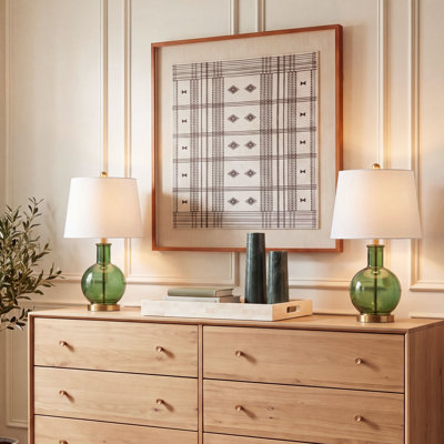 Devi 20.25 Inch Ceramic Table Lamp Set Of 2