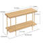 Console Table with Storage Shelves Narrow Hallway Entryway Sofa Table Modern