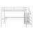 Loft Bed With L-Shaped Desk And USB, Wardrobe And Adjustable Shelf And LED-503576456