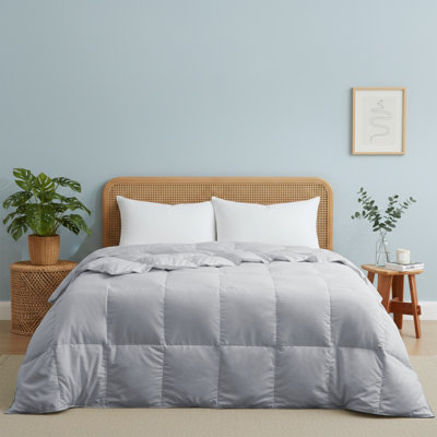Lightweight Ultra-Soft Natural Feather Down Fiber Comforter/Duvet Insert, King