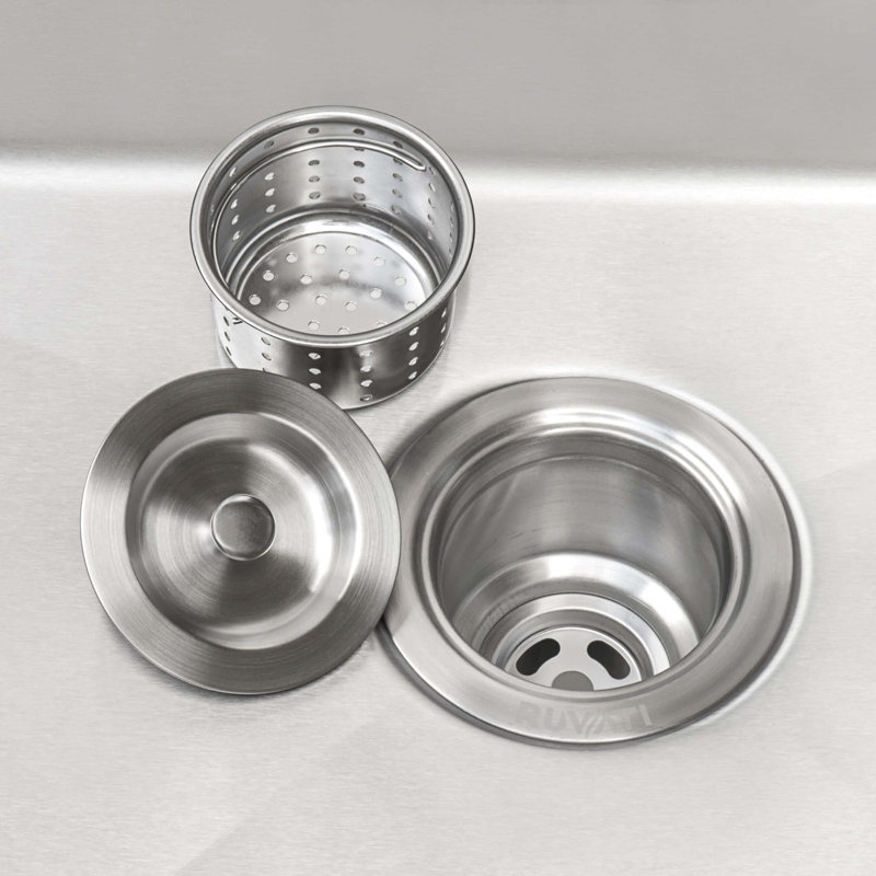 Ruvati 21" x 18" x 12" Deep Laundry Utility Sink Undermount 16 Gauge Stainless Steel