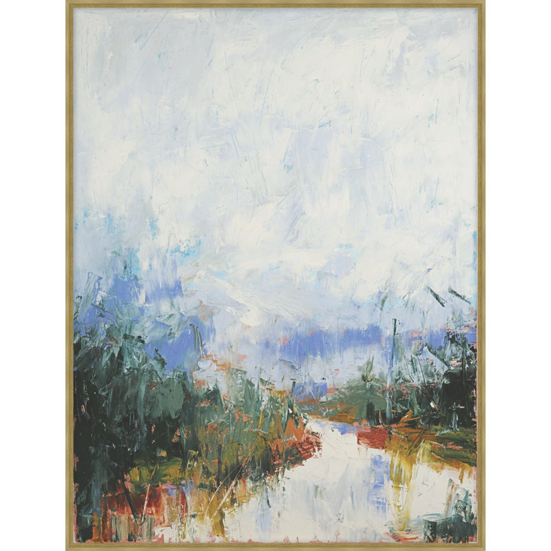 Vibrant Horizons 1 Framed Print Canvas, 43.16" H x 33.16" W