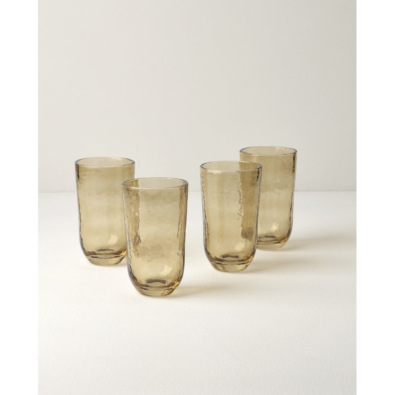 Lenox Homespun Amber Tall Tumbler - Set Of 4