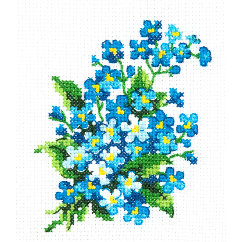 Magic Needle Counted Cross-Stitch Kit Forget-me-Nots 28-06